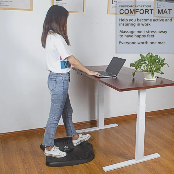 Suport ergonomic pentru birou cu 3 zone masaj, antiderapant, 71x61x7.5 cm - imagine 13