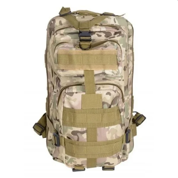 Rucsac camuflaj, 2 compartimente, 2 buzunare, impermeabil, inchidere cu fermoar - imagine 12