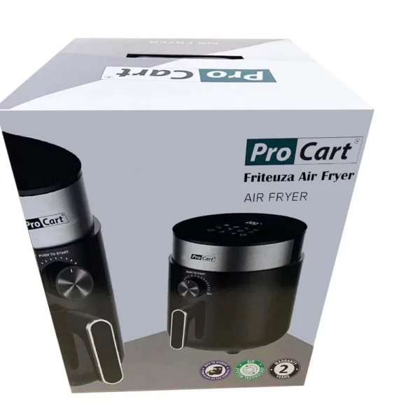 Friteuza cu aer cald airfryer 1200 w, capacitate 2.5 l, display digital led, procart - imagine 16