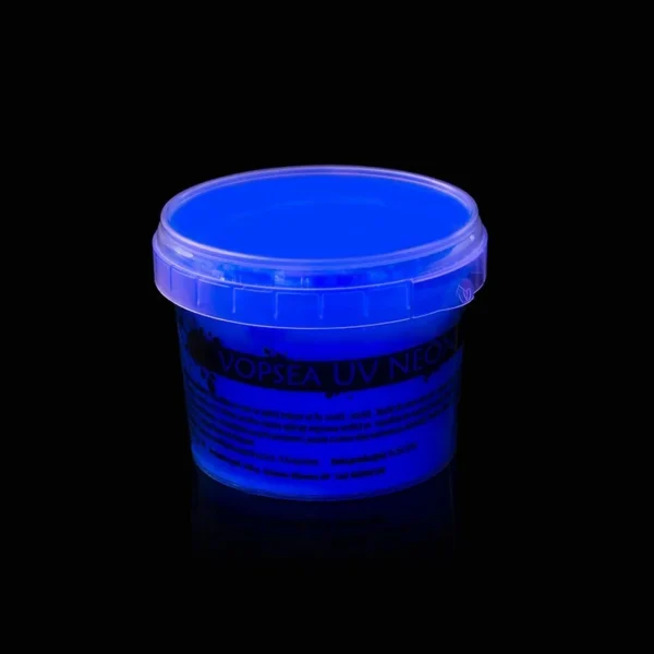 Vopsea uv neon colorata, set 6 nuante recipient 100 g - imagine 3