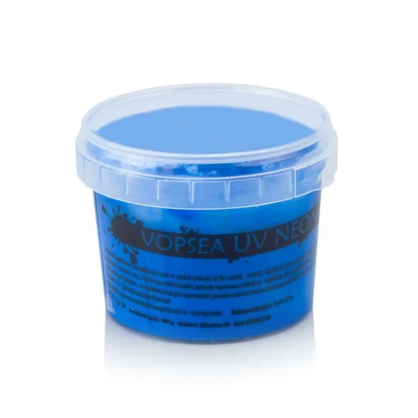Vopsea uv neon colorata, set 6 nuante recipient 100 g - imagine 4