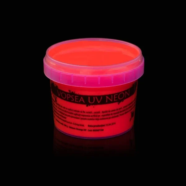 Vopsea uv neon colorata, set 6 nuante recipient 100 g - imagine 9