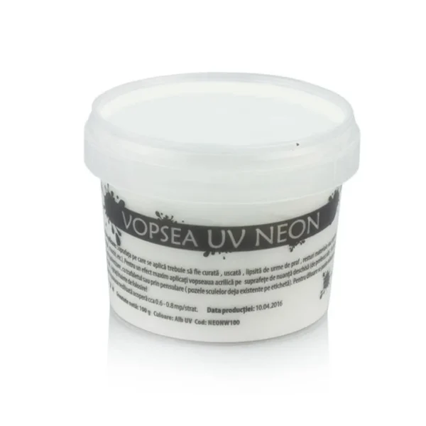 Vopsea uv neon colorata, set 6 nuante recipient 100 g - imagine 19