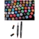 Set 80 markere cu varf dublu, culori diverse, geanta depozitare inclusa - imagine 4