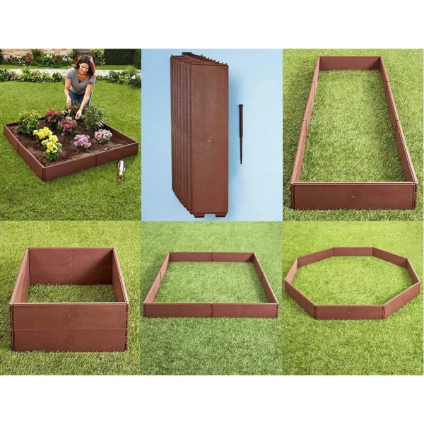 Cutie pentru flori, legume din polipropilena, 8 piese 57x13cm - imagine 9