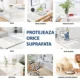Protectie pvc pentru birou, mobilier, 1.5 mm grosime, 120x90 cm, transparenta - imagine 3