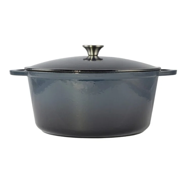 Oala de fonta emailata cu capac, maner din inox, 10 L, Perfect Home 1 Oala de fonta emailata cu capac, maner din inox, 10 L, Perfect Home