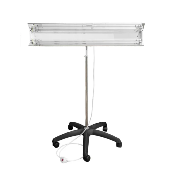 Lampa bactericida uvc portabila 2x30w, orientabila 140 grade, reflector, stativ 100-190 cm - imagine 8