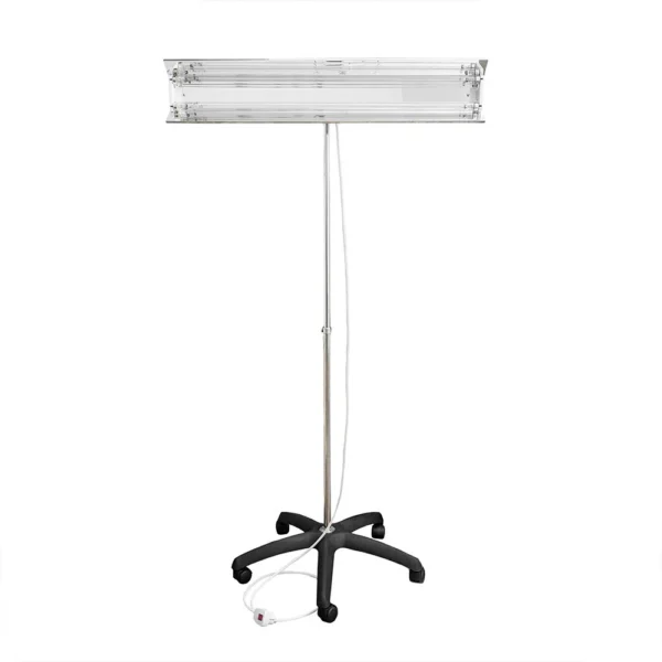 Lampa bactericida uvc portabila 2x30w, orientabila 140 grade, reflector, stativ 100-190 cm - imagine 7