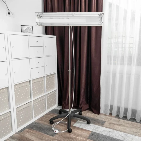 Lampa bactericida uvc portabila 2x30w, orientabila 140 grade, reflector, stativ 100-190 cm - imagine 3