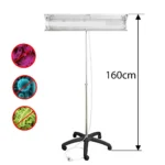 Lampa bactericida uvc portabila 2x55w, orientabila, stativ telescopic 100-190 cm, reflector, 60 mp