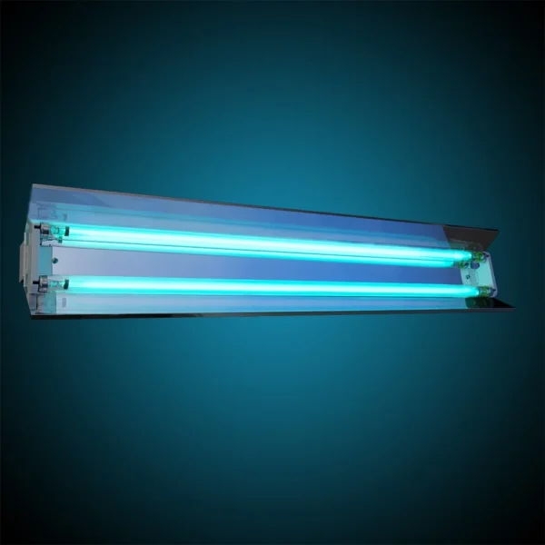 Lampa bactericida uvc orientabila cu reflector, 2x55w, pentru sterilizare, 60 mp, ip20 - imagine 6