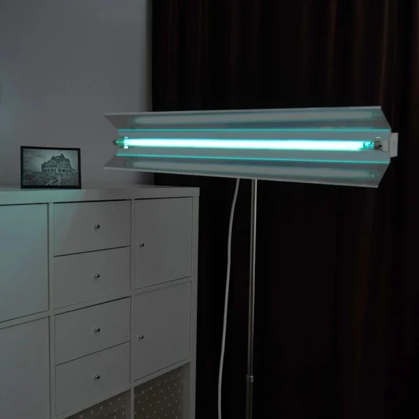 Lampa bactericida uvc 55w, orientabila, stativ mobil, inaltime reglabila 100-190 cm, sterilizare - imagine 19