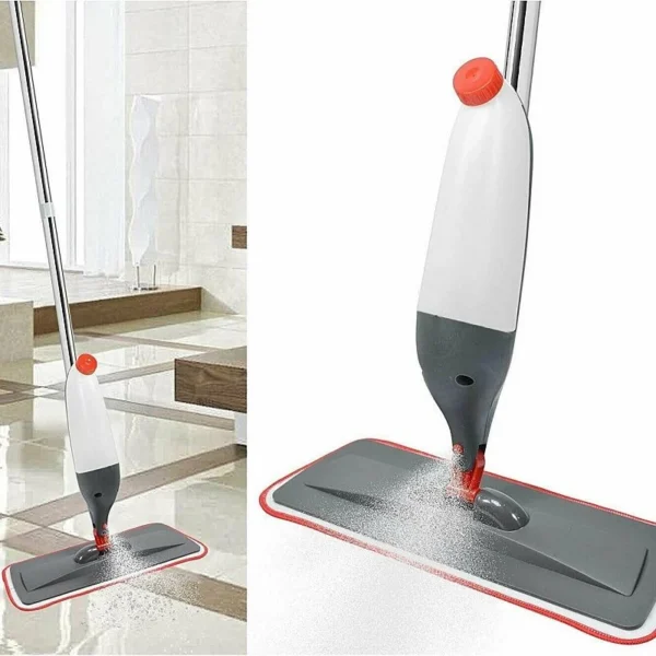 Mop cu pulverizator, capacitate rezervor 750 ml, cap curatare 180 grade, laveta microfibra detasabila, multisuprafete - imagine 12