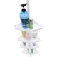 Raft pentru baie/dus, Vasagle, reglabil, inox, 4 rafturi, alb, 85-305 cm - imagine 3