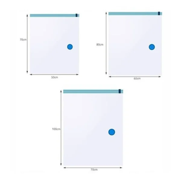 Saci pentru vidat, reutilizabili, 3 dimensiuni, transparenti, set 15 bucati - imagine 8