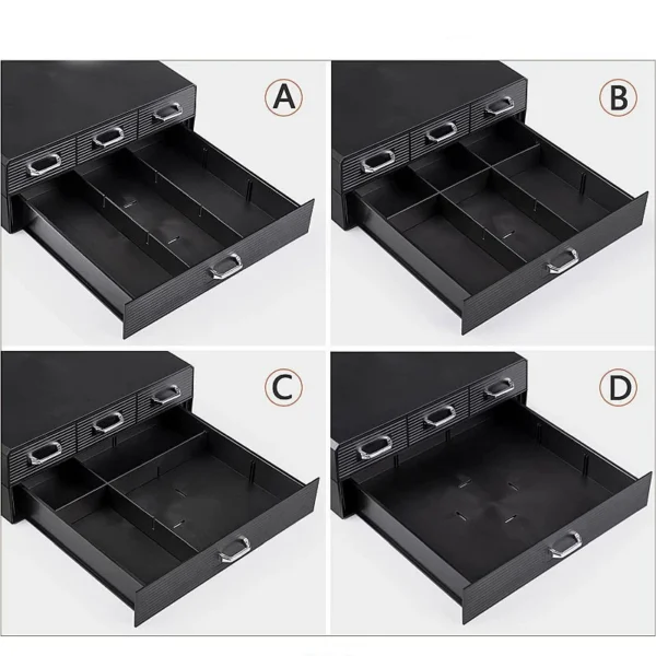 Organizator capsule cafea, 4 sertare depozitare, 2 nivele, negru - imagine 15