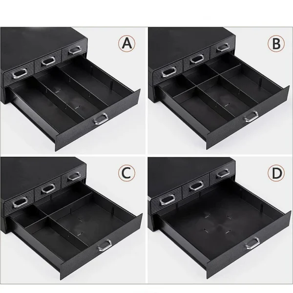 Organizator capsule cafea, 4 sertare depozitare, 2 nivele, negru - imagine 6