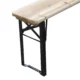 Set mobilier gradina/terasa, pliabil, 1 masa, 2 banci, 175 cm, Dortmund - imagine 2