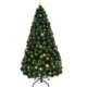 Brad artificial, iluminat cu fibra optica si led-uri, 210 cm, lumineaza multicolor - imagine 2