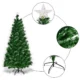 Brad artificial, iluminat fibra optica si led, inaltime 210 cm, ramuri flexibile, suport metalic - imagine 3