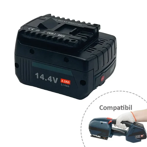 Acumulator pentru aparat de legat banda pp v2, buton on, 4000 mah, 14v - imagine 1