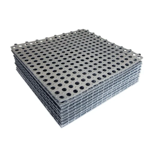 10 bucati covor antiderapant baie cu drenaj, tip puzzle, 30x30 cm - imagine 1