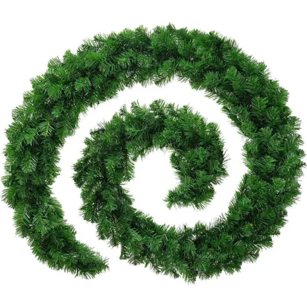 Ghirlanda decorativa luxury pine din crengi de brad artificial, lungime 5.4 m, ace 3d, decor craciun - imagine 2