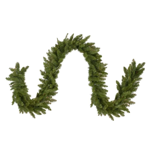 Ghirlanda groasa decorativa din brad artificial, molid scandinav, lungime 5.4 m, verde natural, aspect bogat - imagine 7