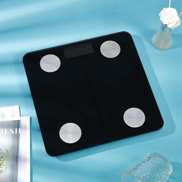 Cantar corporal bluetooth, diagnoza imc, compatibil ios si android, 180 kg, sticla securizata - imagine 10