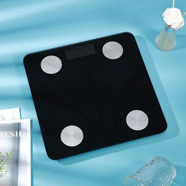 Cantar corporal bluetooth, diagnoza imc, compatibil ios si android, 180 kg, sticla securizata - imagine 2