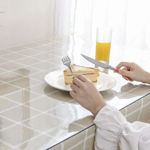Protectie pvc pentru birou, mobilier, 1.5 mm grosime, 120x90 cm, transparenta - imagine 29