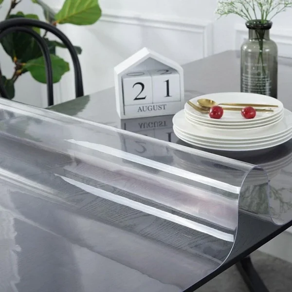 Protectie pvc pentru birou, mobilier, 1.5 mm grosime, 120x90 cm, transparenta - imagine 13