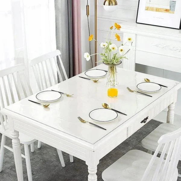 Protectie pvc pentru birou, mobilier, 1.5 mm grosime, 120x90 cm, transparenta - imagine 15