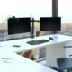 Suport de birou pentru 2 monitoare, 27 inch, inaltime reglabila, pivotare 90 grade, inclinare 45 grade - imagine 3