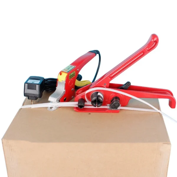 Kit cleste manual pentru tensionat, dispozitiv electric lipit banda pp/pet/pes - imagine 3
