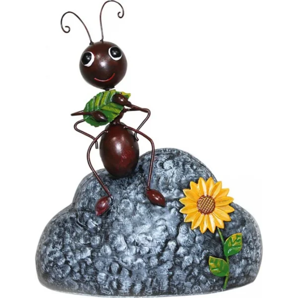 Decoratiune gradina, MagicHome, furnica, metalica, 24x15x30 cm - imagine 2
