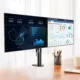 Suport de birou pentru 2 monitoare, 27 inch, inaltime reglabila, pivotare 90 grade, inclinare 45 grade - imagine 2
