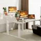 Cadru de birou electric dublu motorizat, inaltime reglabila 64-129 cm, memorare 4 pozitii, lungime 102 - 145 cm - imagine 5