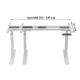 Cadru de birou electric dublu motorizat, inaltime reglabila 64-129 cm, memorare 4 pozitii, lungime 102 - 145 cm - imagine 20