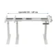 Cadru de birou electric dublu motorizat, inaltime reglabila 64-129 cm, memorare 4 pozitii, lungime 102 - 145 cm - imagine 41