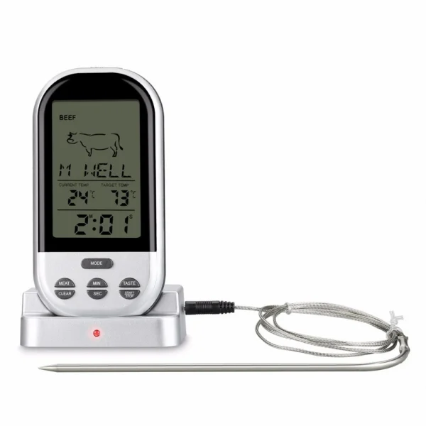 Termometru digital cu sonda, citire instantanee, wireless, ecran lcd - imagine 15