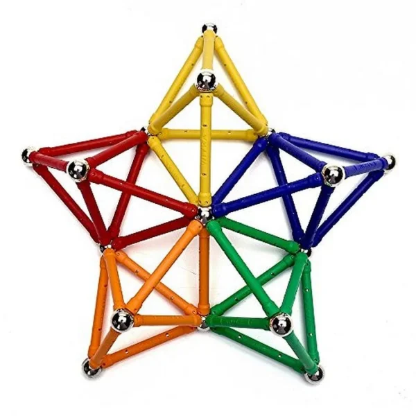Set constructie magnetic 3d, 350 piese, multicolor, educativ, interactiv, varsta 6+, procart - imagine 5