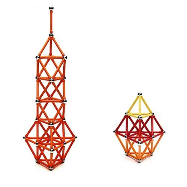 Set constructie magnetic 3d, 350 piese, multicolor, educativ, interactiv, varsta 6+, procart - imagine 10