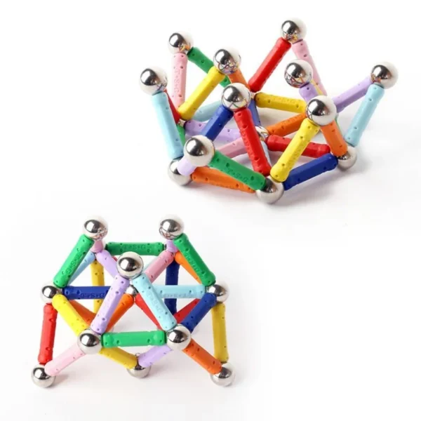 Set constructie magnetic 3d, 350 piese, multicolor, educativ, interactiv, varsta 6+, procart - imagine 8