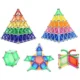 Set constructie magnetic 3d, 350 piese, multicolor, educativ, interactiv, varsta 6+, procart