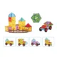 Set constructii magnetic, 130 piese, constructie 3d castel, masinuta, varsta 6+, procart - imagine 6