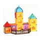 Set constructii magnetic, 130 piese, constructie 3d castel, masinuta, varsta 6+, procart - imagine 2