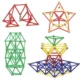 Set constructie magnetic 3d, 138 piese, joc educativ varsta 6+, procart - imagine 10