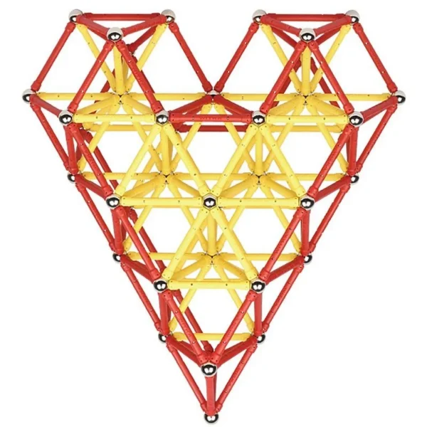 Set constructie magnetic 3d, 138 piese, joc educativ varsta 6+, procart - imagine 11